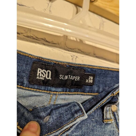 RSQ distressed slim taper jeans 28x30 * - Picture 4 of 4